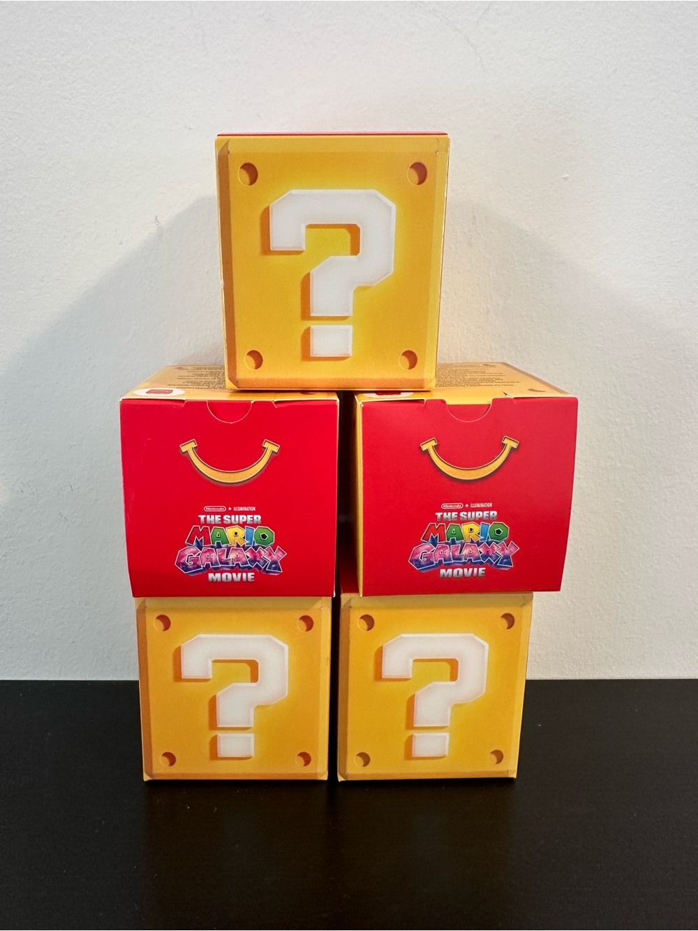 McDonald’s Super Mario Movie Mystery Block Toys Lot of 5 New